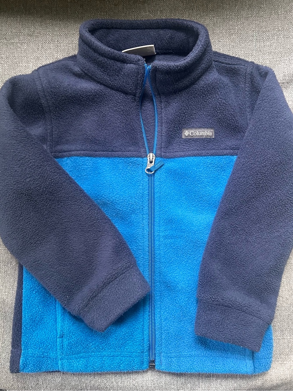 Columbia Boys Navy & Bright Blue Fleece Jacket 4t